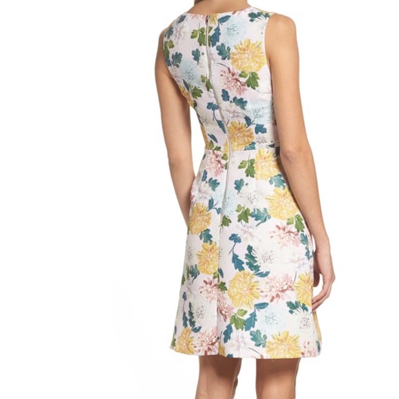 Sam Edelman Jacquard A-line Floral Dress - Picture 2 of 4